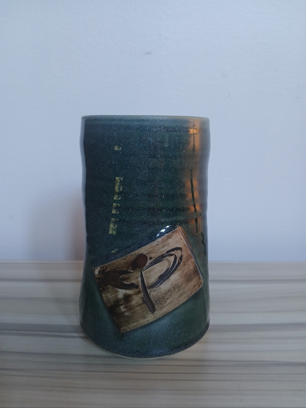 Handmade Signed Art Pottery Oversized Mug 5.5"